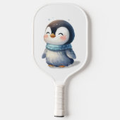 Gemütlicher Pinguin-Baby Pickleball Schläger (Rückseite)