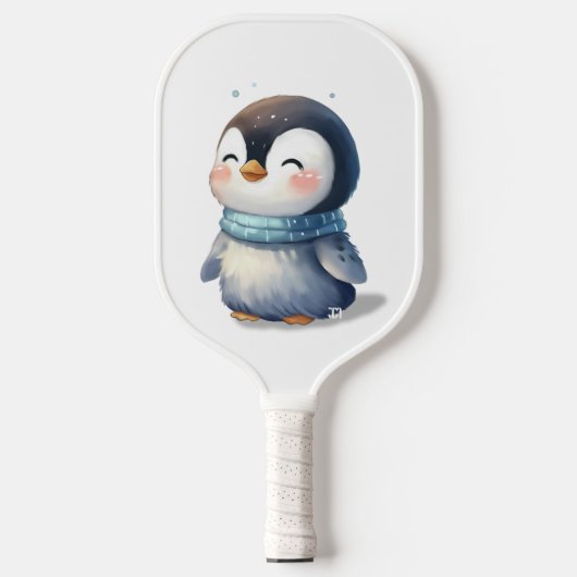 Gemütlicher Pinguin-Baby Pickleball Schläger (Vorderseite)