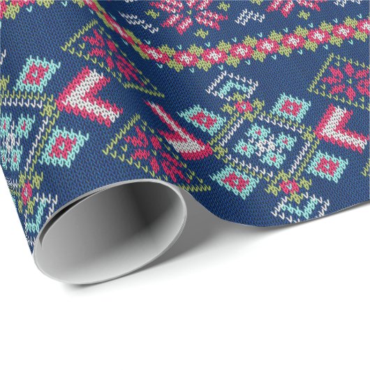 Gemütlicher Pullover Geschenkpapier (Rolleneckpunkt)