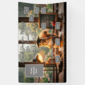 Gemütlicher Regentag Eichhörnchen Lehrer Dankeschö Banner (Vertikal)