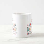 Gemütlicher Retro Weihnachts-bunter Spaß Kaffeetasse (Mittel)