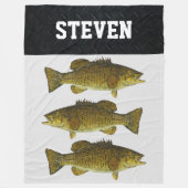 Gemütlicher Riesenbarsch, Goldbarsch, Haie Fleecedecke (Vorderseite)