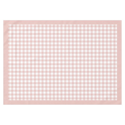 Gemütlicher Rose Gold karierte Tischdecke-Look Tischdecke (Vorderseite (Horizontal))