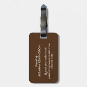 Gemütlicher Roter Fox in der Natur Gepäckanhänger (Rückseite vertikal)