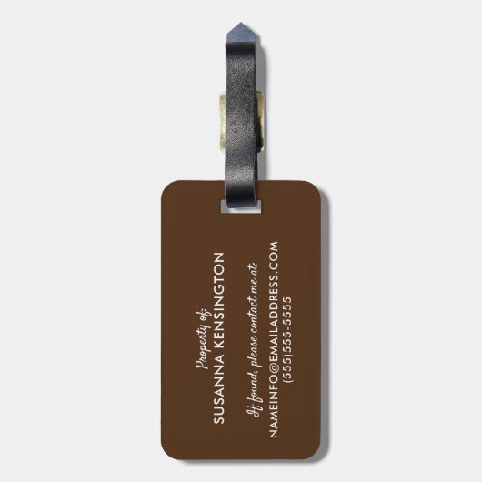 Gemütlicher Roter Fox in der Natur Gepäckanhänger (Rückseite vertikal)