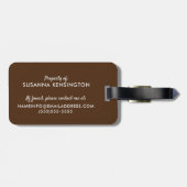 Gemütlicher Roter Fox in der Natur Gepäckanhänger (Rückseite horizontal)