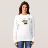 Gemütlicher Rustikaler Katzen-Café-Liebhaber Lusti Sweatshirt (Vorne ganz)