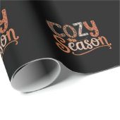 Gemütlicher Saison Retro Fall zu gemütlichen Ernte Geschenkpapier (Rolleneckpunkt)