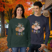 Gemütlicher Saisonernte Blüten Persönlicher Name Sweatshirt