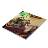Gemütlicher Salon mit Blume Petal Lamp Template Fliese (Seite)