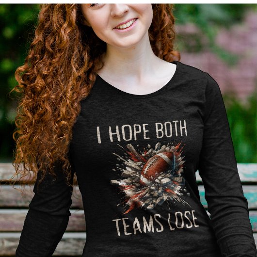Gemütlicher Sarkastischer Ich Hoffe, Beide Teams V Tri-Blend Shirt
