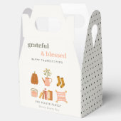 Gemütlicher Scandi Herbst Essenzieller Erntedank Geschenkschachtel (Geöffnet)