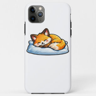 Gemütlicher schlafender Fuchs auf Kissen Süßer Kaw Case-Mate iPhone Hülle