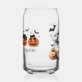 Gemütlicher Schlafender Geist-Kürbis-Glas Dosenglas (Rechts)