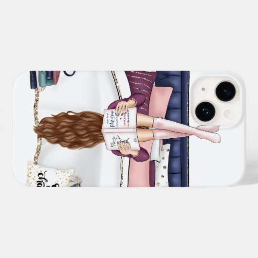 Gemütlicher Schlafzimmervorraum Reading Scene Artw Case-Mate iPhone Hülle (Rückseite (Horizontal))