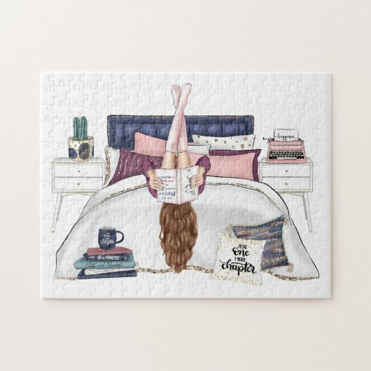 Gemütlicher Schlafzimmervorraum Reading Scene Artw Puzzle (Horizontal)