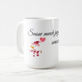 Gemütlicher Schneemann-Becher Kaffeetasse (Vorderseite Links)