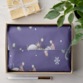 Gemütlicher Schneemann im Winter Seidenpapier (Geschenk)