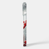 Gemütlicher Schneemann Roter Scarf Schneeflocken Case-Mate iPhone Hülle (Rückseite / Links)