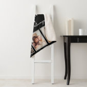 Gemütlicher Schwarz Personalisierter, individuelle Sherpadecke (Beispiel)