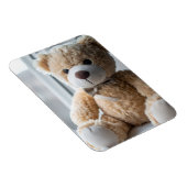 Gemütlicher sitzender Teddybär Magnet (Rechte Seite)