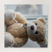 Gemütlicher Sitzender Teddybär Puzzle (Horizontal)