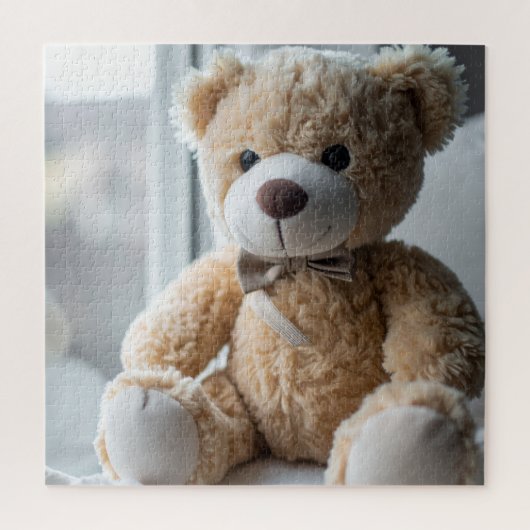 Gemütlicher Sitzender Teddybär Puzzle (Vertikal)