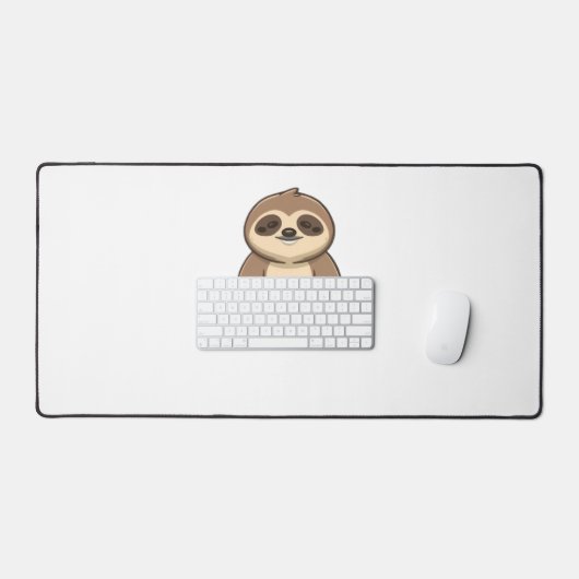 Gemütlicher Sloth Classic T - Shirt Schreibtischunterlage (Tastatur & Maus)