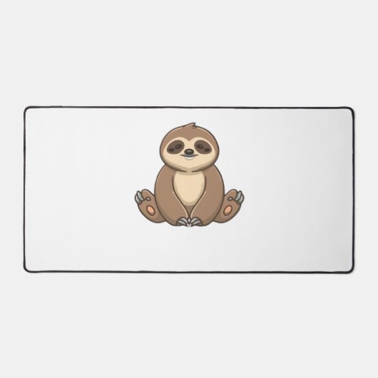 Gemütlicher Sloth Classic T - Shirt Schreibtischunterlage (Vorderseite)