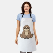 Gemütlicher Sloth Classic T - Shirt Schürze (Getragen)