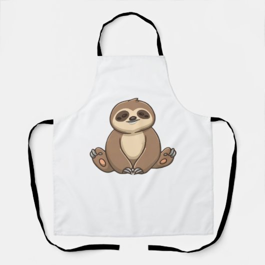 Gemütlicher Sloth Classic T - Shirt Schürze (Vorderseite)