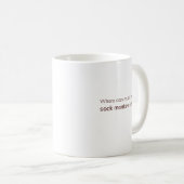 Gemütlicher Sockenaffe Kaffeetasse (VorderseiteRechts)