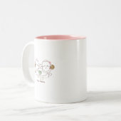 Gemütlicher Sockenaffe Zweifarbige Tasse (Vorderseite Links)