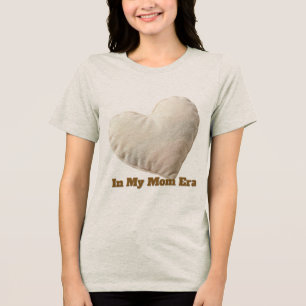 Gemütlicher Soft Heart Minimalist Mama-Wurf  Tri-Blend Shirt