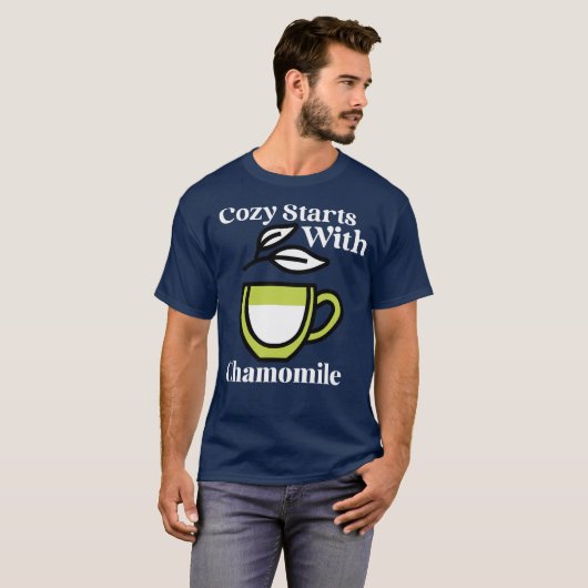 Gemütlicher Start mit Chamomile - Morning Vibes T-Shirt (Vorne ganz)