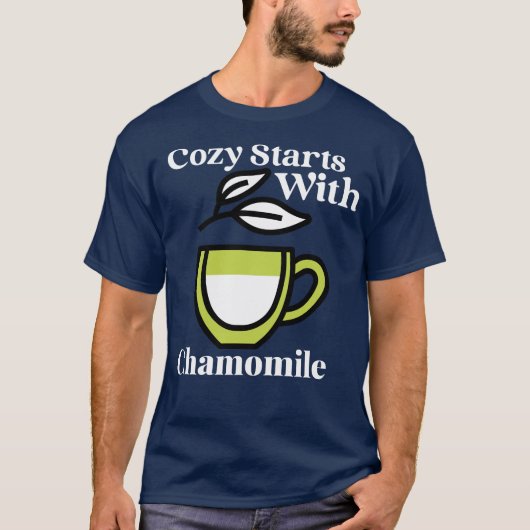 Gemütlicher Start mit Chamomile - Morning Vibes T-Shirt (Vorderseite)
