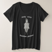Gemütlicher Stil Große Größe T-Shirt (Design vorne)