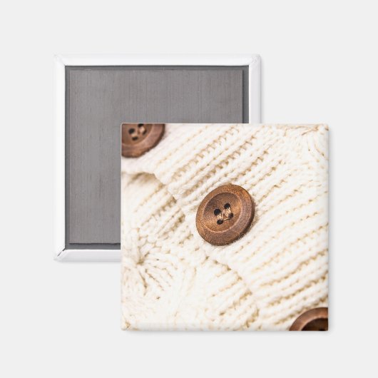 Gemütlicher Strick-Magnet Magnet (Vorderseite/Rückseite)