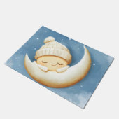 Gemütlicher Strick Nickerchen Cresent Moon Fußmatte (Schrägansicht)