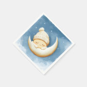 Gemütlicher Strick Nickerchen Cresent Moon Serviette (Ecke)