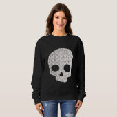 Gemütlicher Strick Skull Sweatshirt (Vorne ganz)