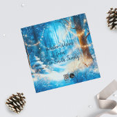 Gemütlicher Teddy Bär Saisonaler Flachbildschirm Feiertagskarte