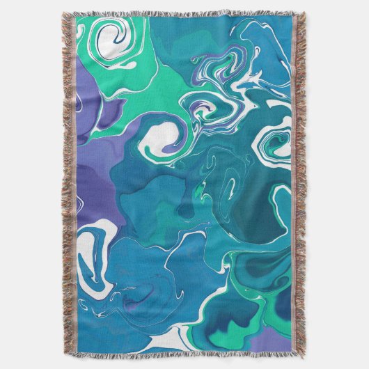 Gemütlicher Throw Blanket Marmor Stil. Decke (Vorderseite Vertikal)