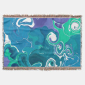 Gemütlicher Throw Blanket Marmor Stil. Decke (Vorderseite)