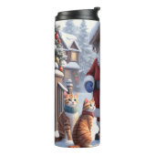 Gemütlicher Türgruß Thermosbecher (Nach links gedreht)