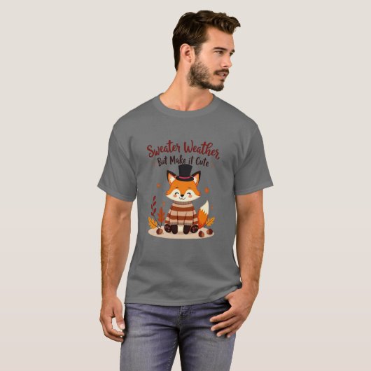 Gemütlicher und Niedlicher Fox im Herbst Pullover (Vorne ganz)