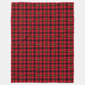 Gemütlicher Urlaub Klassischer Tartan Kariert Red Fleecedecke (Vorderseite)