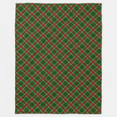 Gemütlicher Urlaub Tartan Blanket für Familienmome Fleecedecke (Vorderseite)