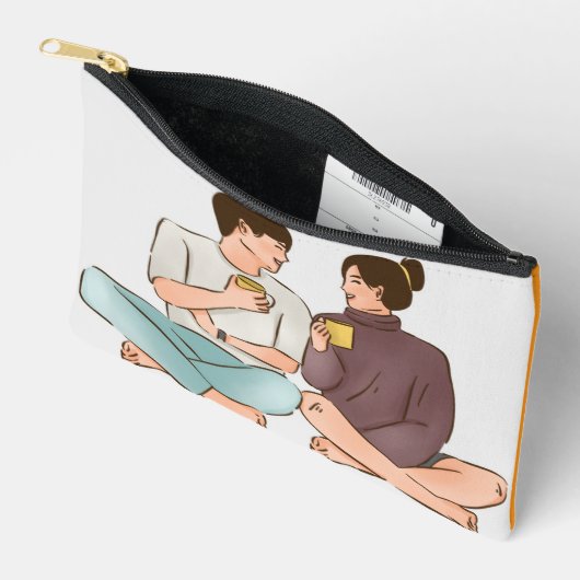 Gemütlicher Valentinstag Zubehörtasche (Offen)