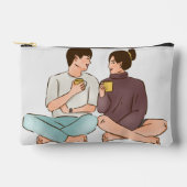 Gemütlicher Valentinstag Zubehörtasche (Vorderseite)